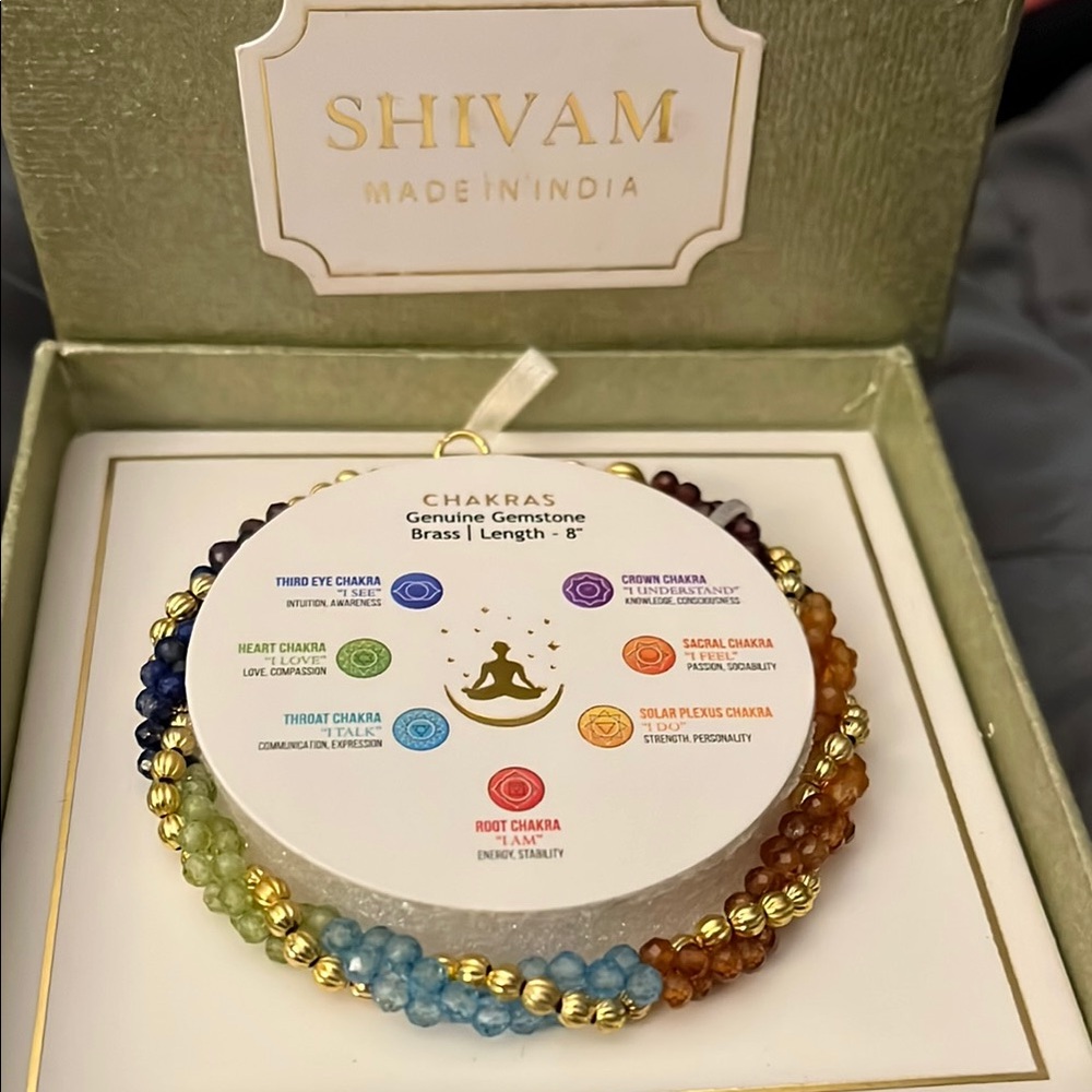 Shivam Chakra Gemstone Bracelet - Multicolor